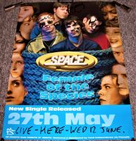 SPACE AUTOGRAPHED U.K. REC COM PROMO POSTER 'FEMALE OF THE SPECIES' SINGLE 1996