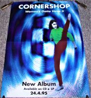 CORNERSHOP U.K. RECORD COMPANY PROMO POSTER 'WOMAN'S GOTTA HAVE IT' ALBUM 1995