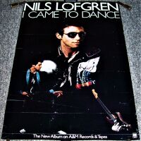 NILS LOFGREN SUPERB UK RECORD COMPANY PROMO POSTER 'I CAME TO DANCE' ALBUM 1977