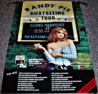 RANDY PIE U.K. REC COM PROMO & TOUR POSTER 'SIGHTSEEING TOUR' DEBUT ALBUM 1974