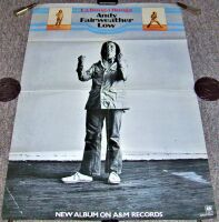 ANDY FAIRWEATHER LOW UK RECORD COMPANY PROMO POSTER 'LA BOOGA ROOGA' ALBUM 1975