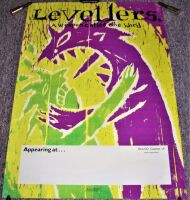 THE LEVELLERS U.K. PROMO&TOUR BLANK POSTER 'A WEAPON CALLED THE WORD' ALBUM 1990