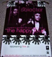 THE SELECTER U.K. RECORD COMPANY PROMO-TOUR BLANK POSTER 'THE HAPPY ALBUM' 1994