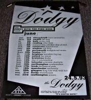 DODGY ABSOLUTELY STUNNING AND RARE U.K. PROMOTIONAL CONCERTS TOUR POSTER 1993