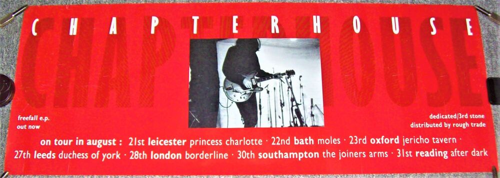 CHARTERHOUSE STUNNING U.K. RECORD COMPANY PROMO & TOUR POSTER 'FREEFALL' EP
