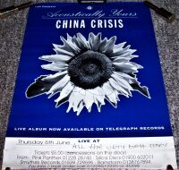 CHINA CRISIS AUTOGRAPHED CONCERT-APPEARANCE POSTER THURSDAY 6th JUNE 1996 U.K.