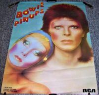 DAVID BOWIE STUNNING RARE U.K. RECORD COMPANY PROMO POSTER 'PIN UPS' ALBUM 1973