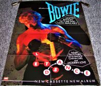 DAVID BOWIE SUPERB US REC COM PROMO POSTER 'LET'S DANCE' PICTURE DISC ALBUM 1983