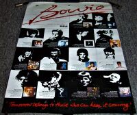 DAVID BOWIE STUNNING U.K. RECORD COMPANY PROMO POSTER BACK CATALOGUE ALBUMS 1978