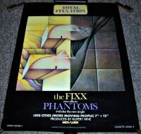 THE FIXX REALLY FABULOUS U.K. RECORD COMPANY PROMO POSTER 'PHANTOMS' ALBUM 1984
