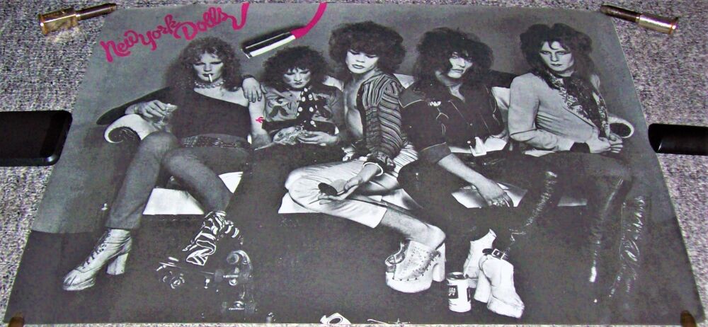 NEW YORK DOLLS ABSOLUTELY STUNNING AND RARE U.K. PERSONALITY POSTER FROM 19