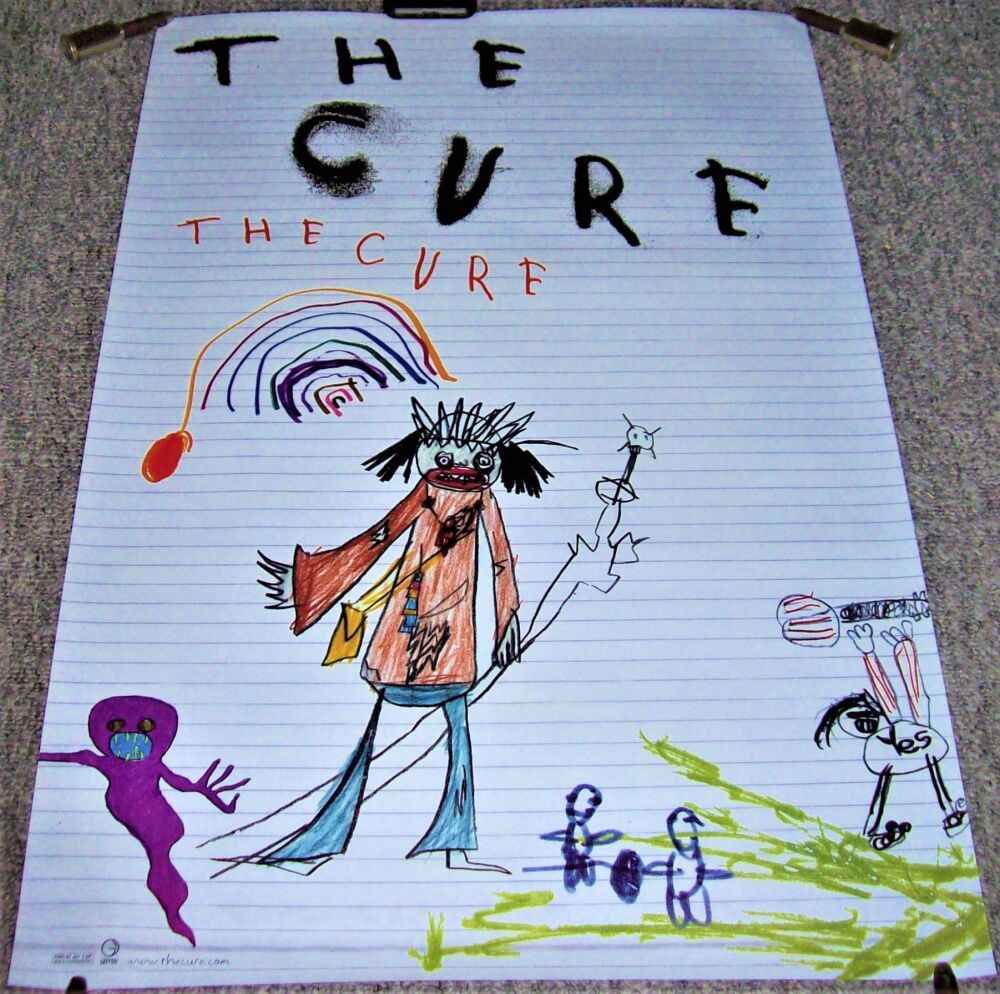 THE CURE STUNNING U.K. RECORD COMPANY PROMO POSTER FOR 'THE CURE' ALBUM IN 