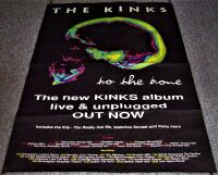 THE KINKS U.K. RECORD COMPANY PROMO & TOUR POSTER 'TO THE BONE' LIVE ALBUM 1994