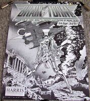 HARRIS MUSEUM AND ART GALLERY PRESTON RARE 'BRAIN STORM' EXHIBITION POSTER 1981