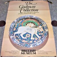 THE BRITISH MUSEUM STUNNING RARE 'THE GODMAN COLLECTION' PROMO POSTER FROM 1979