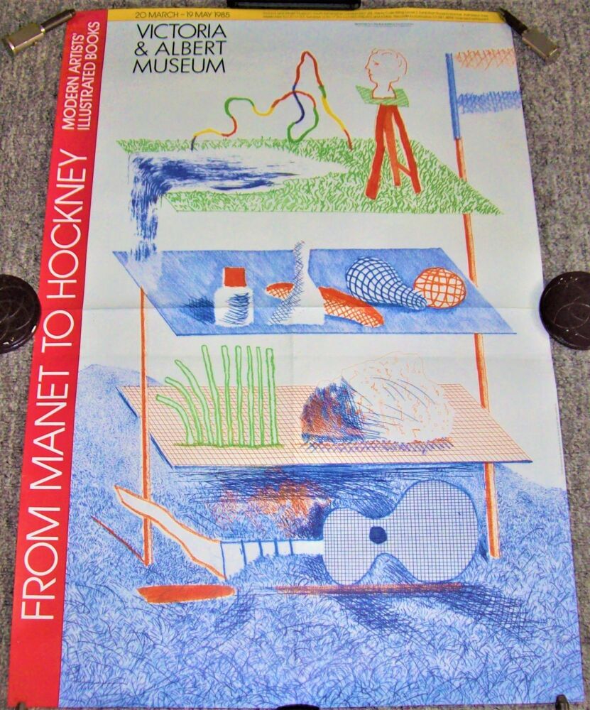 V&A MUSEUM REALLY STUNNING RARE 'FROM MANET TO HOCKNEY' PROMO POSTER FROM 1