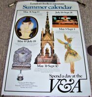 V&A MUSEUM ABSOLUTELY STUNNING AND RARE 'SUMMER CALENDAR' PROMO POSTER FROM 1979