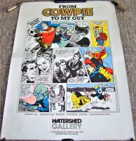 WATERSHED GALLERY BRISTOL RARE 'FROM COWPIE TO MY MY GUY' EXHIBITION POSTER 1985