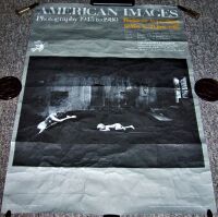 BARBICAN ART GALLERY LONDON STUNNING 'AMERICAN IMAGES' EXHIBITION POSTER 1985