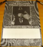 THE CRAZY WORLD OF ARTHUR BROWN FABULOUS U.K. CONCERT TOUR BLANK POSTER 1993