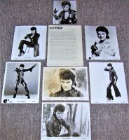 ALVIN STARDUST STUNNING AND RARE U.K. RECORD COMPANY PROMO PRESS RELEASE 1973
