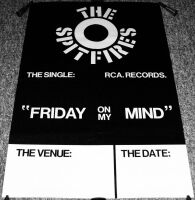 THE SPITFIRES SUPERB RARE UK RECORD COMPANY PROMO & TOUR BLANK POSTER FROM 1980