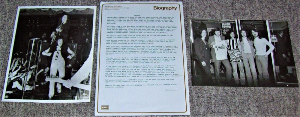 AC/DC GEORDIE RARE UK RECORD COMPANY PRESS RELEASE 'HOPE YOU LIKE IT' ALBUM