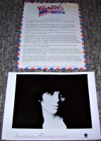 LINDA RONSTADT U.K. REC COM PROMO PRESS RELEASE 'HEART LIKE A WHEEL' ALBUM 1974
