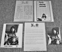 CARLY SIMON RARE UK RECORD COMPANY PROMO PRESS RELEASE 'THE BEST OF' ALBUM 1975