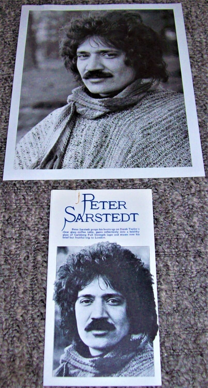 PETER SARSTEDT RARE UK RECORD COMPANY PROMO PRESS RELEASE 'TALL TREE' ALBUM