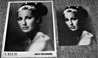 CHER ABSOLUTELY STUNNING & RARE U.K. RECORD COMPANY PROMO PHOTOGRAPHS FROM 1973