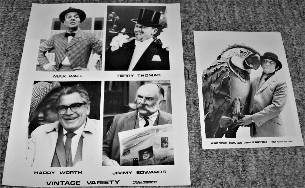 TERRY THOMAS MAX WALL JIMMY EDWARDS HARRY WORTH BBC & RCA PROMO PHOTOS FROM