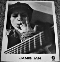 JANIS IAN ABSOLUTELY STUNNING AND RARE U.K. RECORD COMPANY PROMO PHOTO FROM 1973