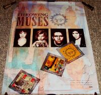THROWING MUSES STUNNING U.K. RECORD COMPANY PROMO POSTER 'HUNKPAPA' ALBUM 1989