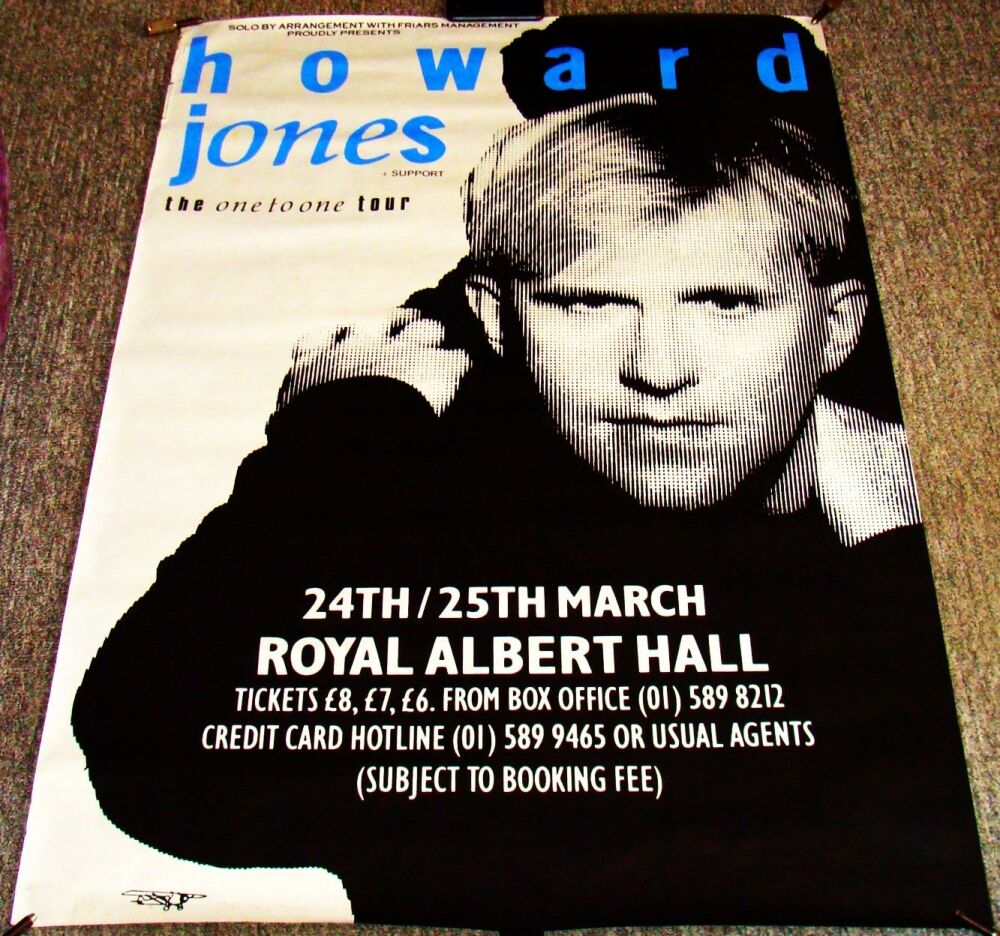 HOWARD JONES STUNNING RARE CONCERTS POSTER MARCH 1987 ROYAL ALBERT HALL LON