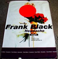 PIXIES FRANK BLACK SUPERB UK RECORD COMPANY PROMO POSTER 'HEADACHE' SINGLE 1994