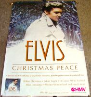 ELVIS PRESLEY SUPERB UK RECORD COMPANY PROMO POSTER 'CHRISTMAS PEACE' ALBUM 2003