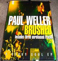 THE JAM PAUL WELLER SUPERB U.K. RECORD COMPANY PROMO POSTER 'BRUSHED' E.P. 1997