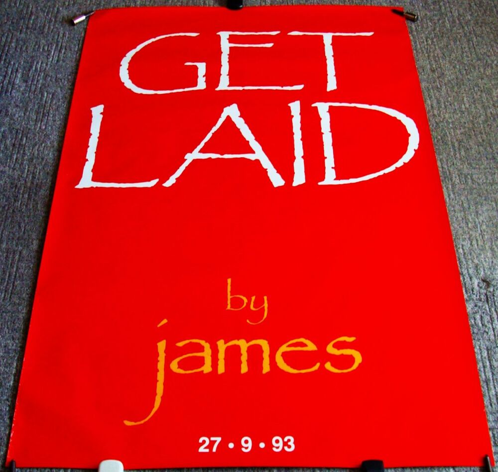 JAMES REALLY STUNNING & RARE U.K. RECORD COMPANY PROMO POSTER 'LAID' ALBUM 