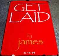 JAMES REALLY STUNNING & RARE U.K. RECORD COMPANY PROMO POSTER 'LAID' ALBUM 1993