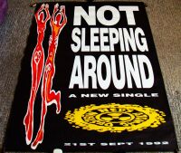 NED'S AUTOMATIC DUSTBIN SUPERB UK PROMO POSTER 'NOT SLEEPING AROUND' SINGLE 1992