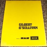 GILBERT O'SULLIVAN REALLY FABULOUS AND RARE FRENCH RECORD COMPANY PRESS KIT 1973