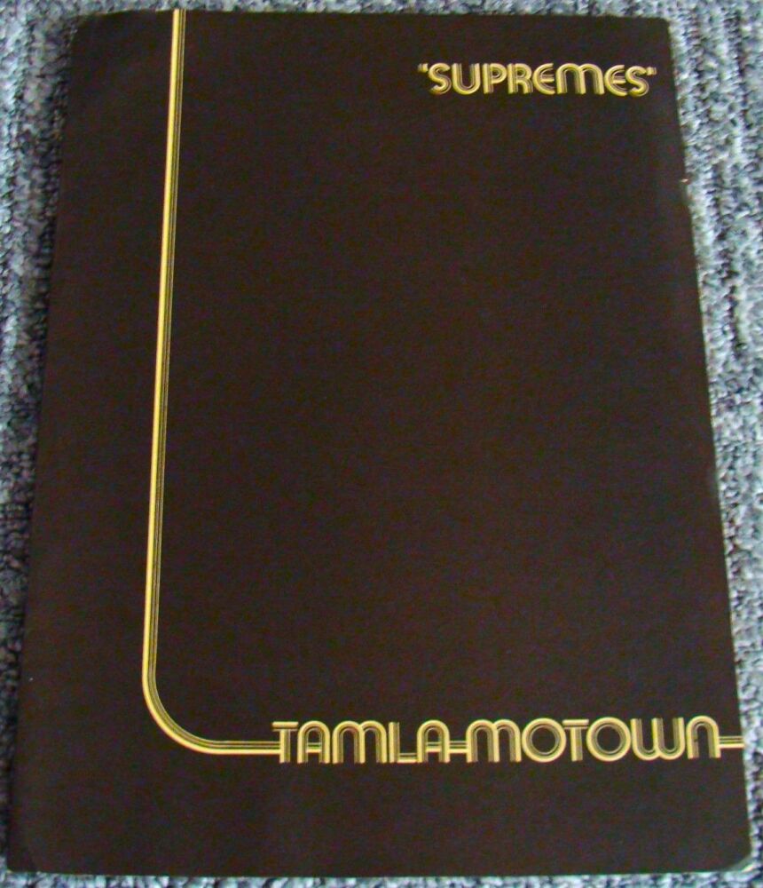 SUPREMES STUNNING AND RARE U.K. TAMLA RECORD COMPANY PROMOTIONAL PRESS KIT 