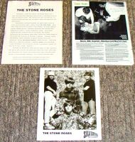 THE STONE ROSES REALLY FABULOUS AND RARE U.S. RECORD COMPANY PRESS RELEASE 1989