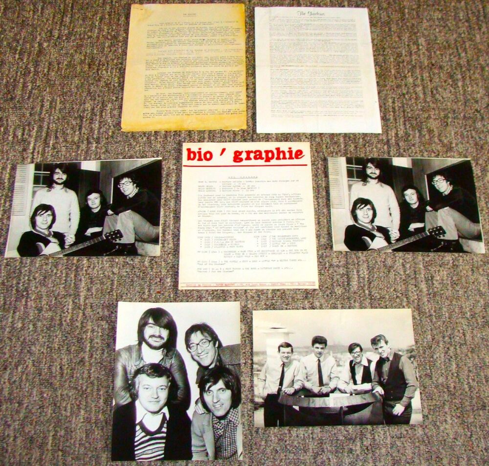 THE SHADOWS REALLY SUPER FRENCH AND ENGLISH RECORD COMPANY PRESS RELEASES 1