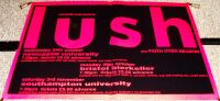 LUSH STUNNING AND RARE U.K. CONCERTS TOUR POSTER FOR OCTOBER & NOVEMBER IN 1990