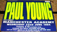 PAUL YOUNG FABULOUS CONCERT POSTER WEDNESDAY 22nd JUNE 1994 MANCHESTER ACADEMY