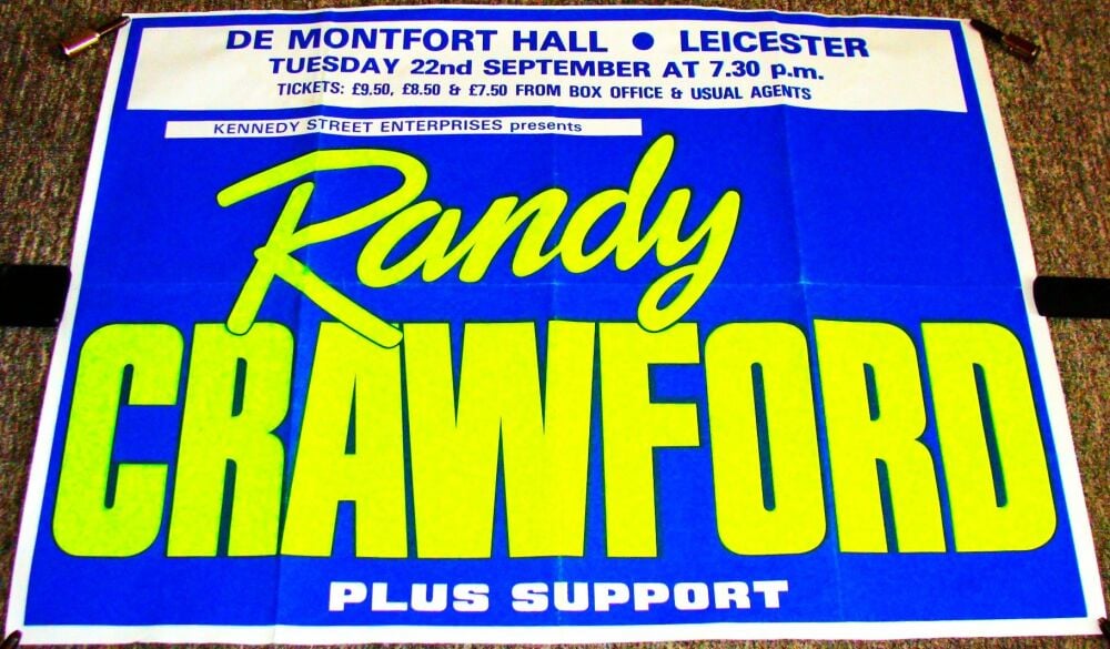 RANDY CRAWFORD SUPER RARE CONCERT POSTER TUE 22nd SEPT 1992 DE MONTFORT HAL