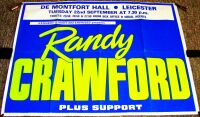 RANDY CRAWFORD SUPER RARE CONCERT POSTER TUE 22nd SEPT 1992 DE MONTFORT HALL UK