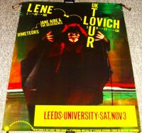 LENE LOVICH JANE AIRE THE METEORS CONCERT POSTER SAT 3rd NOV 1979 LEEDS UNI U.K.